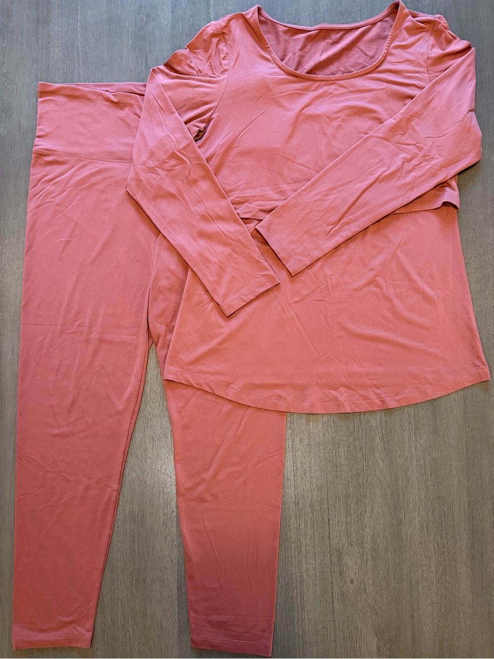 Kindred Bravely Maternity Nursing Pajama Lounge Rosewood Set XL